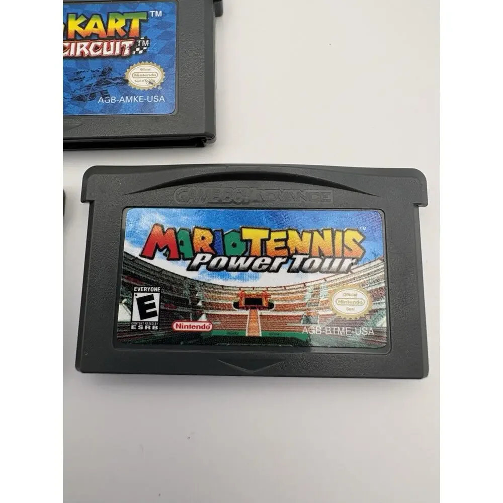 Mario Kart Golf Tennis Game Boy Advance GBA Game Lot Authentic Tested Nintendo